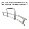 Stainless Steel Deer Guard Bumper For Freightliner Cascadia 2018 2017 With Bracketsx5 Chrome Stainless Steel