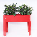 Elevated Garden Bed.Metal Elevated Outdoor Flowerpot Box.Suitable For Backyard And Terrace.Large Flowerpot.Suitable For Vegetable And Flower Red X 2 Red Steel