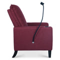 Recliner Chairs For Adults, Adjustable Recliner Sofa With Mobile Phone Holder & Cup Holder, Modern Reclining Chairs Fabric Push Back Recliner Chairs For Living Room, Bedroom, Red Red Foam Polyester