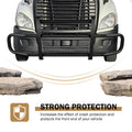 Black lron Integrated Deer Guard for Freightliner black-iron