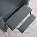 Recliner Chairs For Adults, Adjustable Recliner Sofa With Mobile Phone Holder & Cup Holder, Modern Reclining Chairs Fabric Push Back Recliner Chairs For Living Room, Bedroom, Gray Grey Foam Polyester