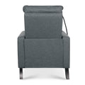 Recliner Chairs For Adults, Adjustable Recliner Sofa With Mobile Phone Holder & Cup Holder, Modern Reclining Chairs Fabric Push Back Recliner Chairs For Living Room, Bedroom, Gray Grey Foam Polyester