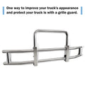 Deer Guard for Kenworth T680 2022 with brackets chrome-stainless steel