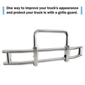 Deer Guard for Freightliner Cascadia 2018 2022 with chrome-stainless steel