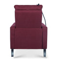 Recliner Chairs For Adults, Adjustable Recliner Sofa With Mobile Phone Holder & Cup Holder, Modern Reclining Chairs Fabric Push Back Recliner Chairs For Living Room, Bedroom, Red Red Foam Polyester