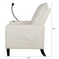 Recliner Chairs For Adults, Adjustable Recliner Sofa With Mobile Phone Holder & Cup Holder, Modern Reclining Chairs Fabric Push Back Recliner Chairs For Living Room, Bedroom, Beige Beige Foam Polyester