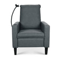 Recliner Chairs For Adults, Adjustable Recliner Sofa With Mobile Phone Holder & Cup Holder, Modern Reclining Chairs Fabric Push Back Recliner Chairs For Living Room, Bedroom, Gray Grey Foam Polyester