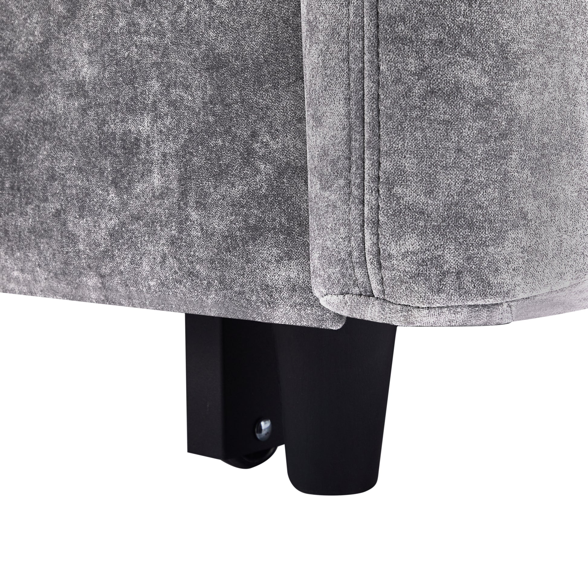 55.1" Pull Out Sleep Sofa Bed Loveseats Sofa Couch With Adjsutable Backrest, Storage Pockets, 2 Soft Pillows, Usb Ports For Living Room, Bedroom, Apartment, Office,Grey Old Sku Wf307821Aae Grey Foam Microfiber