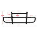 Black Lron Integrated Deer Guard For Kenworth T680 2008 2021 With Brackets Black Iron