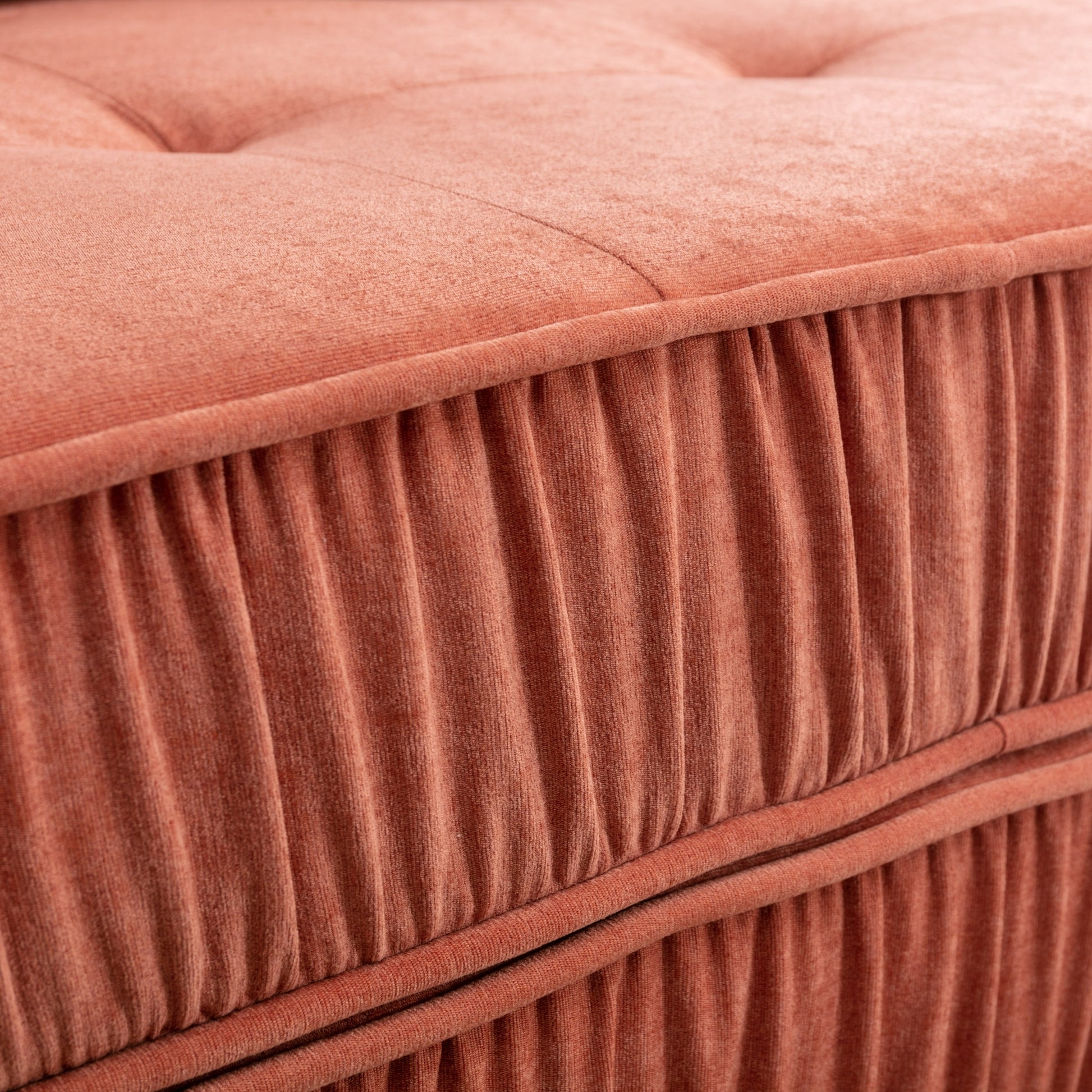 Folding Sofa Bed, Futon Sleeper Chair, Convertible Chair Floor Couch & Sleeping Mattress For Living Room, Guest Room, Home Office, Apartment, Small Space, Bed, Removable Back Cushion, Orange, 1 Seat Orange Chenille Primary Living Space Pillow Back Soft