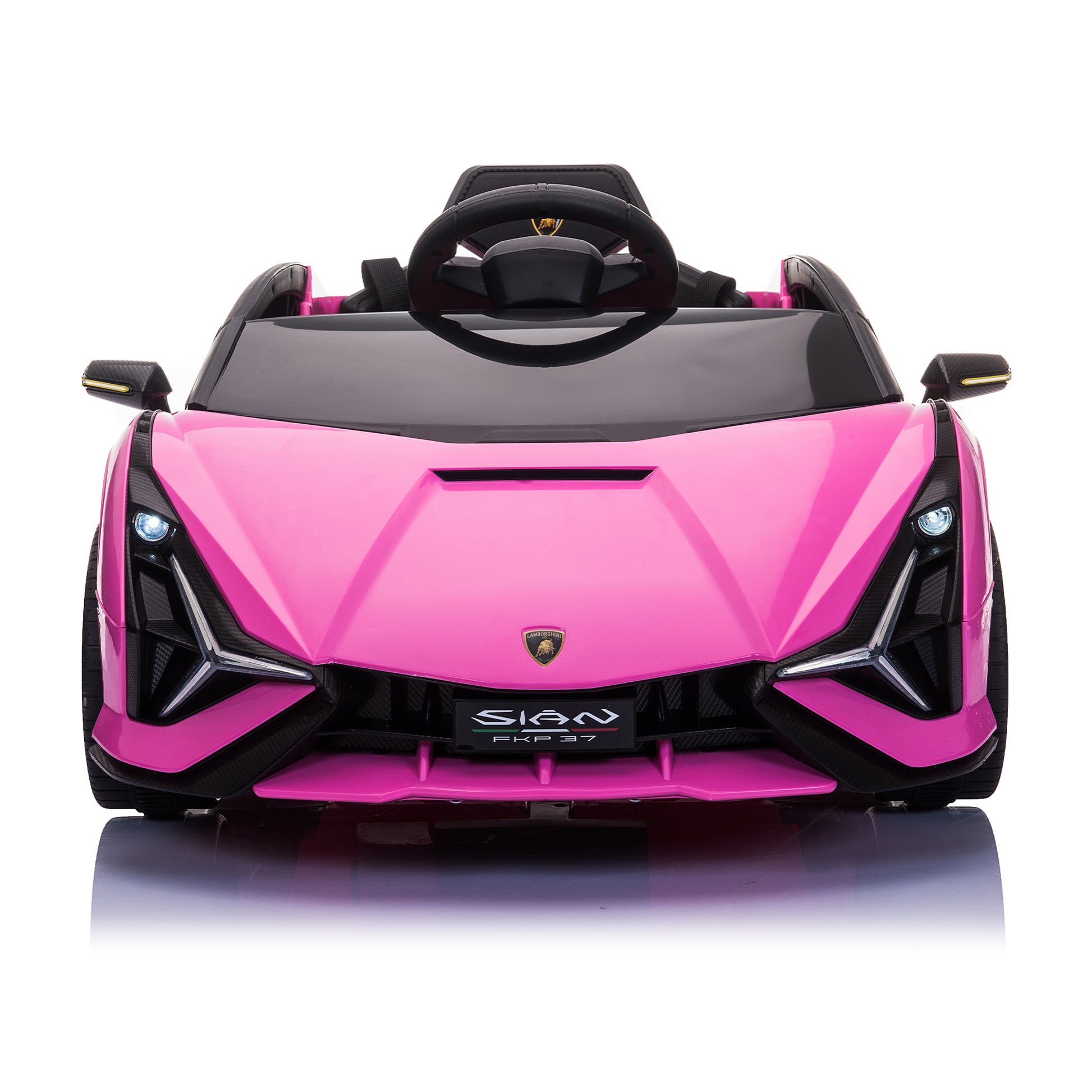 12V Electric Powered Kids Ride On Car Toy Pink Polypropylene