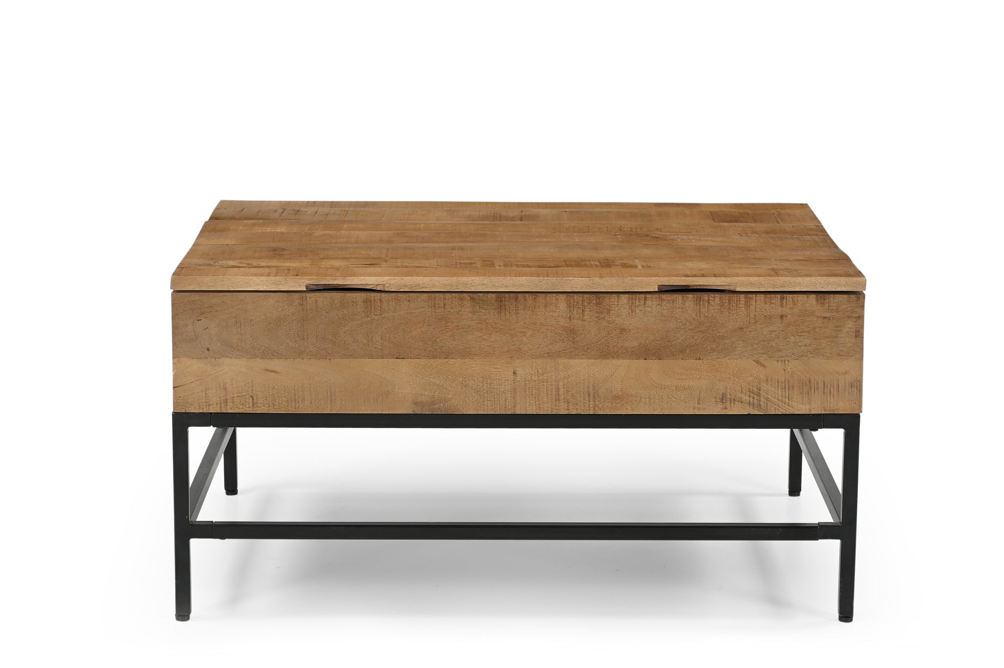 T1105 01 Natural Lift Top Coffee Table Natural Wood Primary Living Space Contemporary,Modern Rectangular Open Storage Coffee & End Tables Metal & Wood Wood