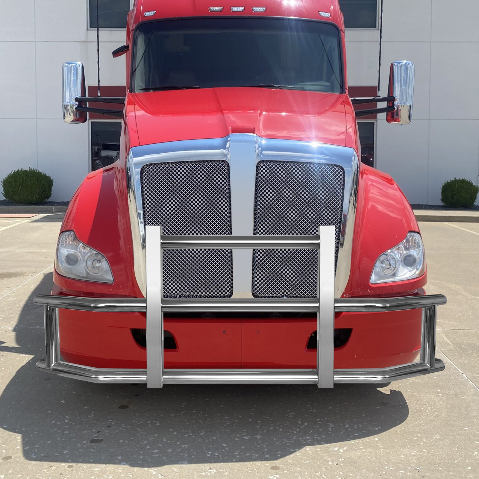 Deer Guard For Cars Stainless Steel Deer Guard Bumper For Kenworth T680 2008 2021 With Bra