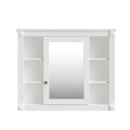 36'' Bathroom Vanity With Top Sink, White Mirror Cabinet, Modern Bathroom Storage Cabinet With 2 Soft Closing Doors And 2 Drawers, Single Sink Bathroom Vanity White Bathroom Mdf