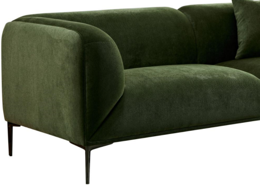 Wks2G Green Sofa Can Be Placed In The Studio, Living Room, Attic Multiple Scenes, Style Modern Simple Fashion, Size 89.37* 35.43* High 28.74 Inches Green Fabric 3 Seat