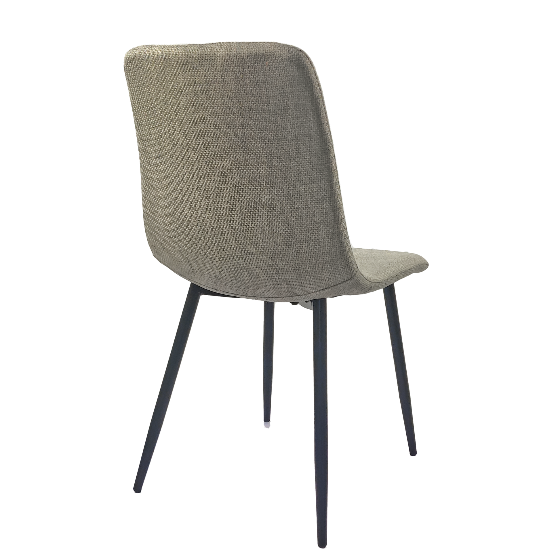 Dining Chairs Set Of 4,Modern Kitchen Dining Room Chairs,Upholstered Dining Accent Chairs In Linen Cushion Seat And Sturdy Black Metal Legs Grey Light Gray Kitchen Dining Chairs Foam Linen