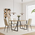 Mdf Wood Colour Dining Table And Modern Dining