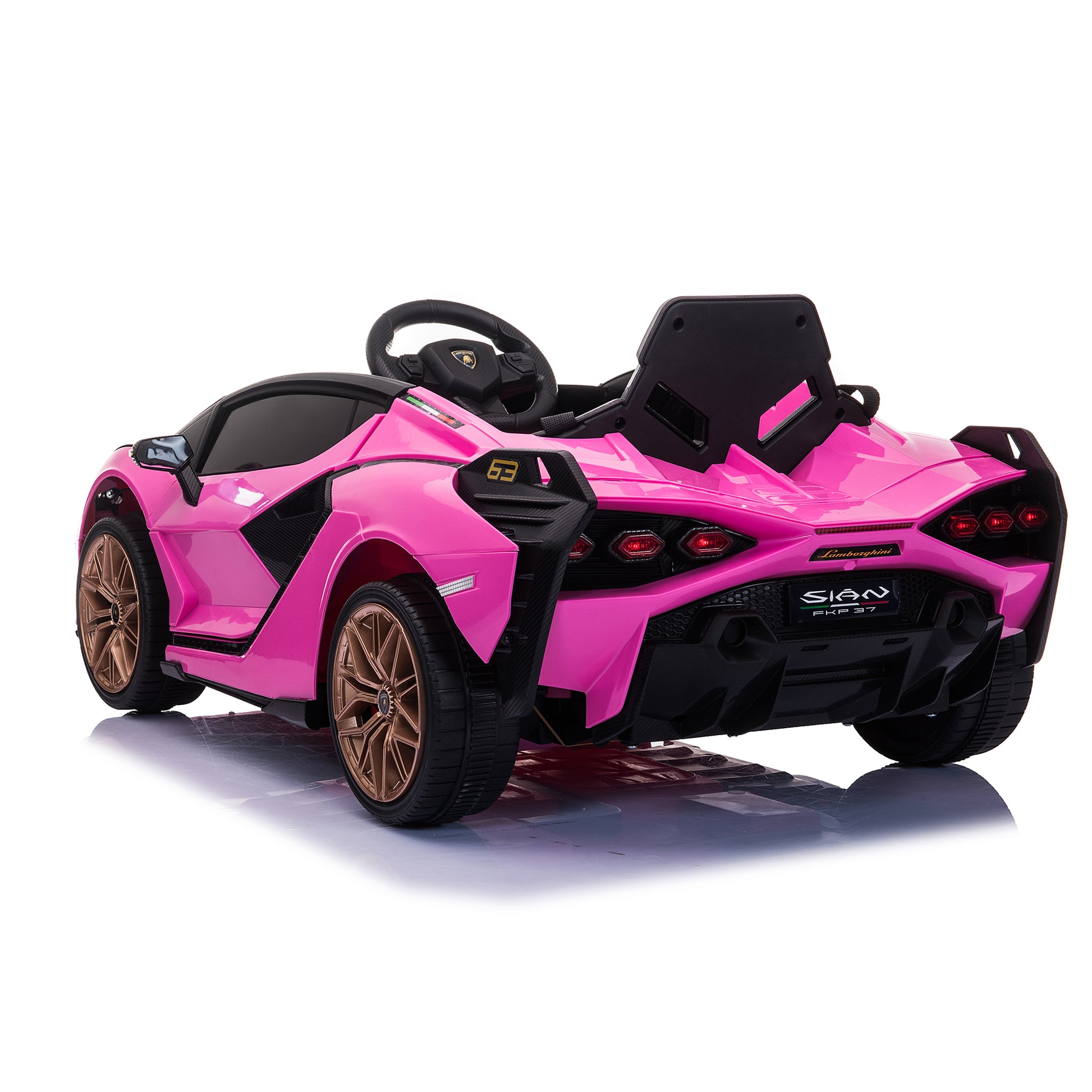 12V Electric Powered Kids Ride On Car Toy Pink Polypropylene