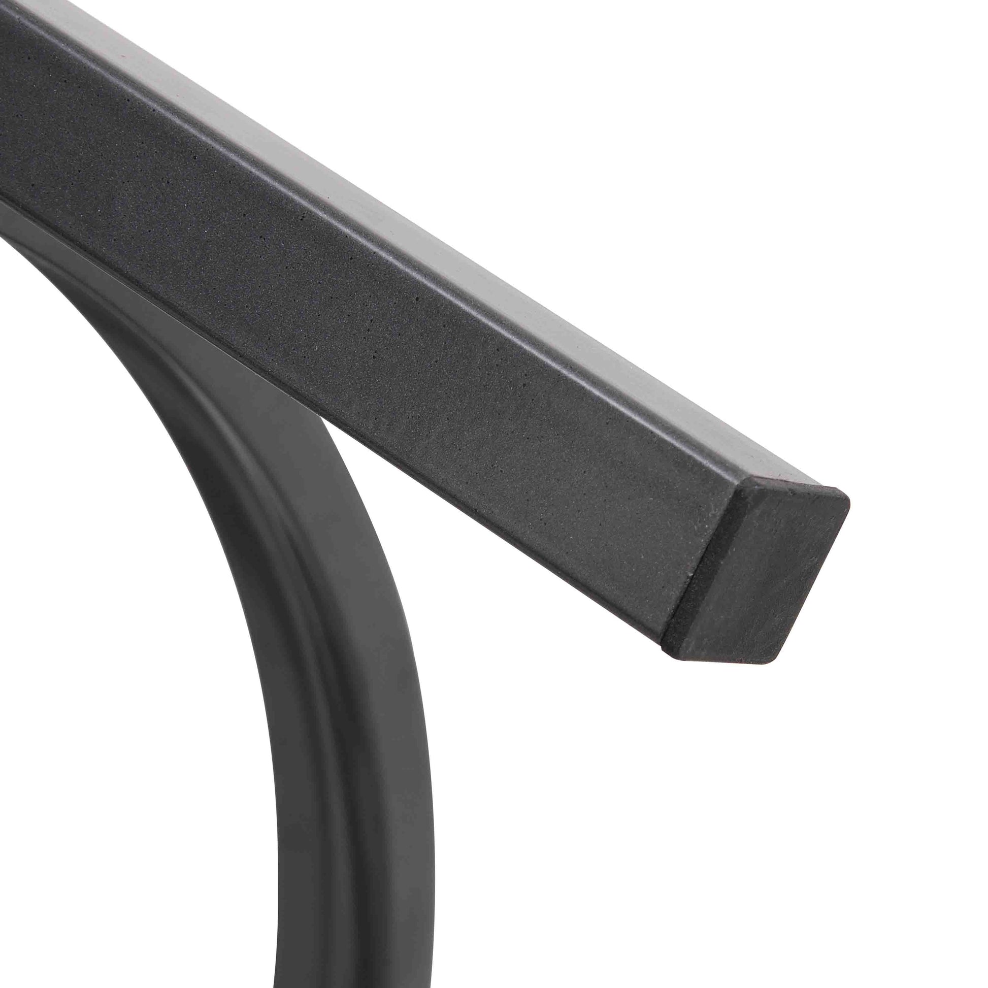 Elegant Pandora Sintered Stone End Table, Darker Gray Small Coffee Table For Living Room 20.67''W X 20.67''D X 21.65''H Gray Iron