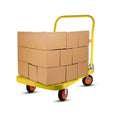 880 lbs. Capacity Steel Push Hand Truck Heavy Duty yellow-metal