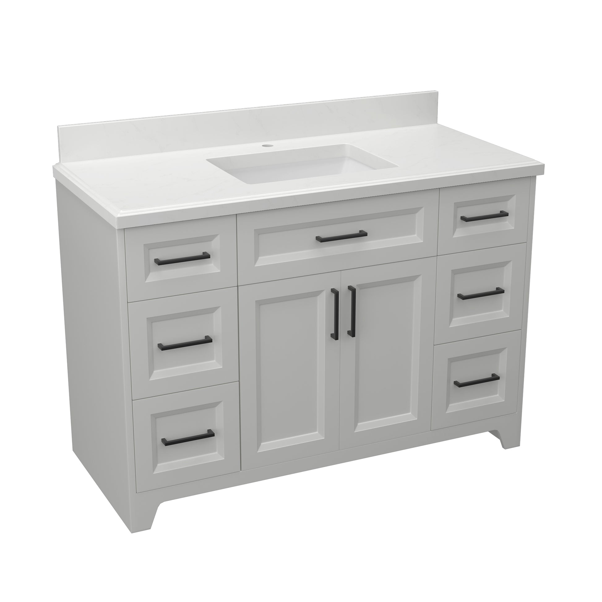 48" Bathroom Vanity With Sink Combo, Modern