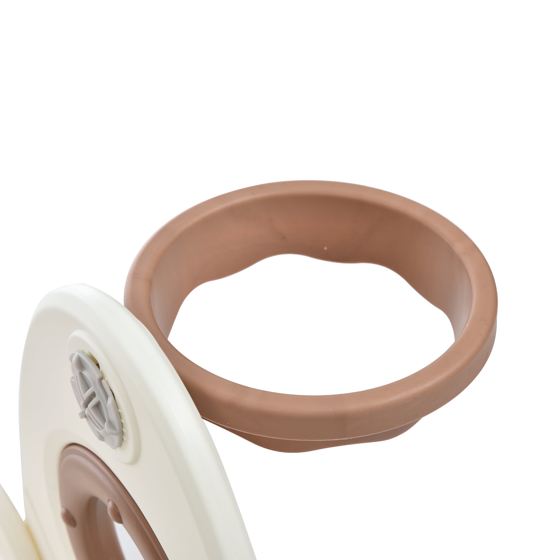 4 In 1 Toddler Slide And Swing Set, Kids Playground Climber Slide Playset With Basketball Hoop,Freestanding Combination For Babies Coffee 50 99 Lbs Hdpe