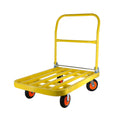 660 lbs. Capacity Steel Push Hand Truck Heavy Duty yellow-metal