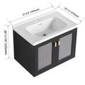 28 Inch Wall Mounted Bathroom Vanity With Sink, For black-2-bathroom-wall mounted-modern-plywood