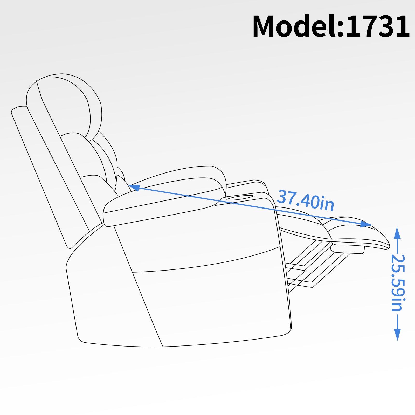 Okin Motor Up To 350 Lbs Power Lift Recliner Chair, Heavy Duty Motion Mechanism With 8 Point Vibration Massage And Lumbar Heating, Cup Holders, Usb And Type C Ports, Removable Cushions, Grey White Metal Primary Living Space Heavy Duty Pine Grey