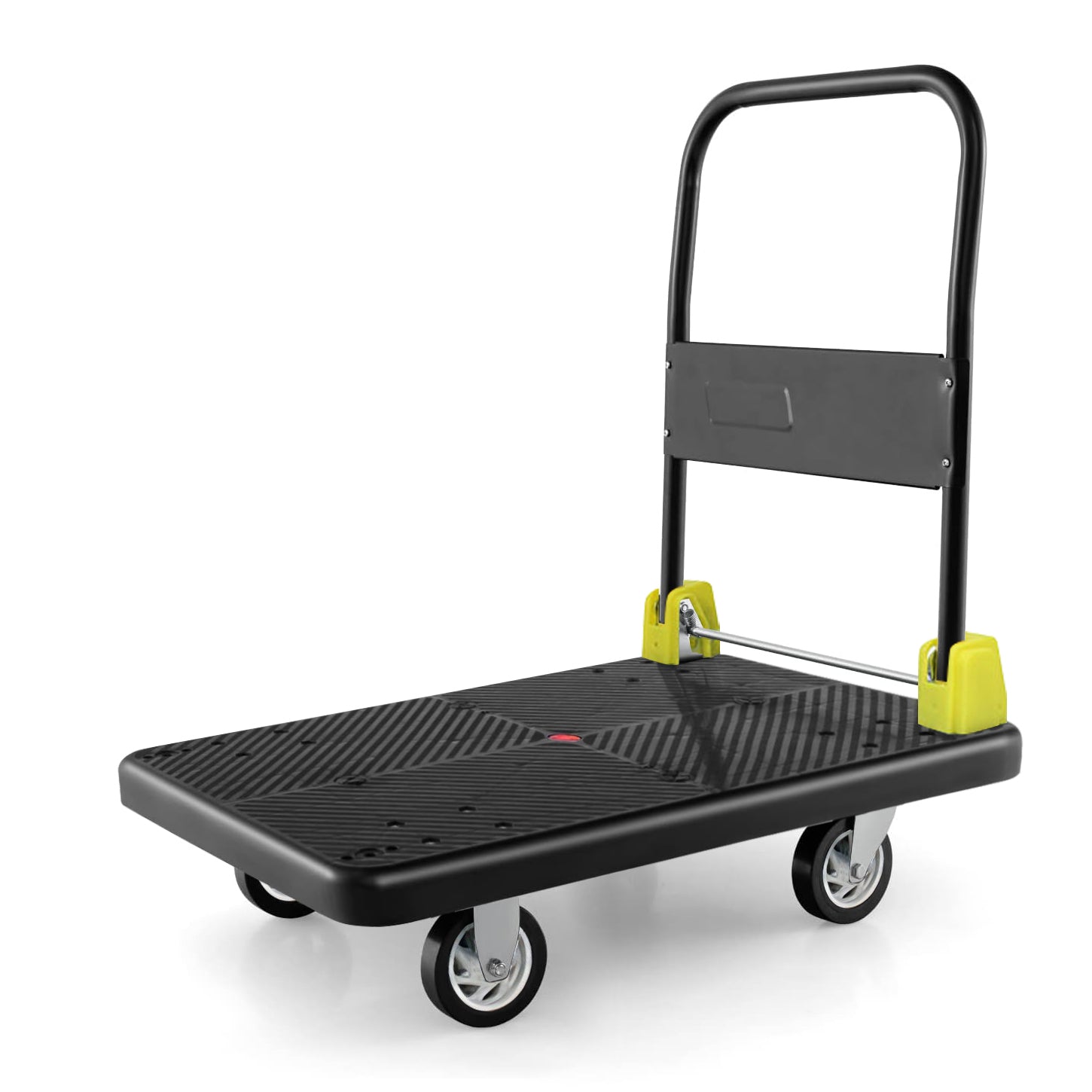660 lbs. Capacity Platform Cart Heavy Duty Dolly black-metal