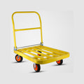 880 lbs. Capacity Steel Push Hand Truck Heavy Duty yellow-metal