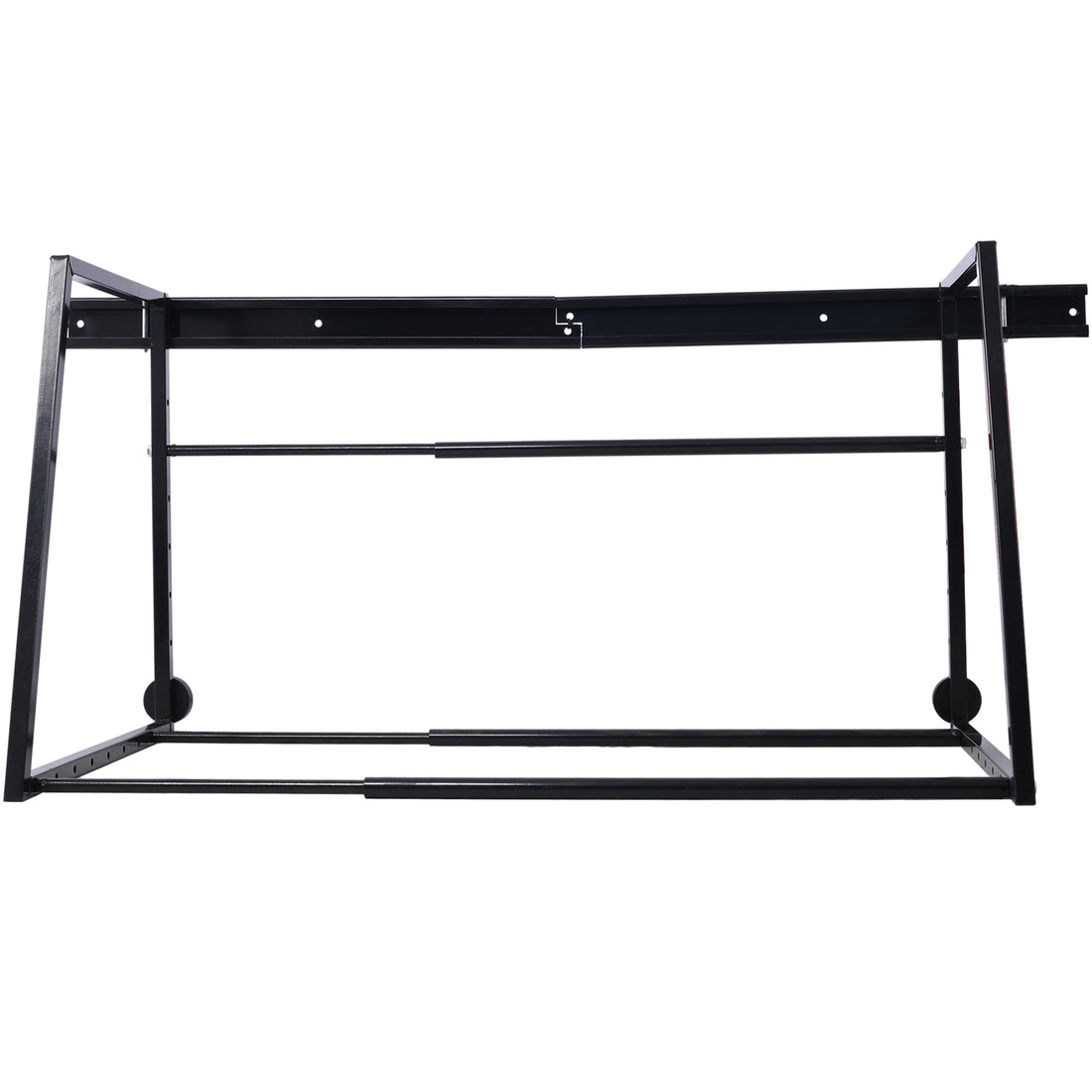 Heavy Duty Adjustable Garage Wall Multi Tire Rack Storage, Black Black Steel