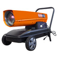 Garlugh Dhe220 Portable Movable Torpedo Forced Air 215000Btu Heavy Duty Kerosene Diesel Heater With Thermostat Control And Overheat Protection For Jobsite,Garage,Construction Site And Farm. Orange Multi Garden & Outdoor Steel