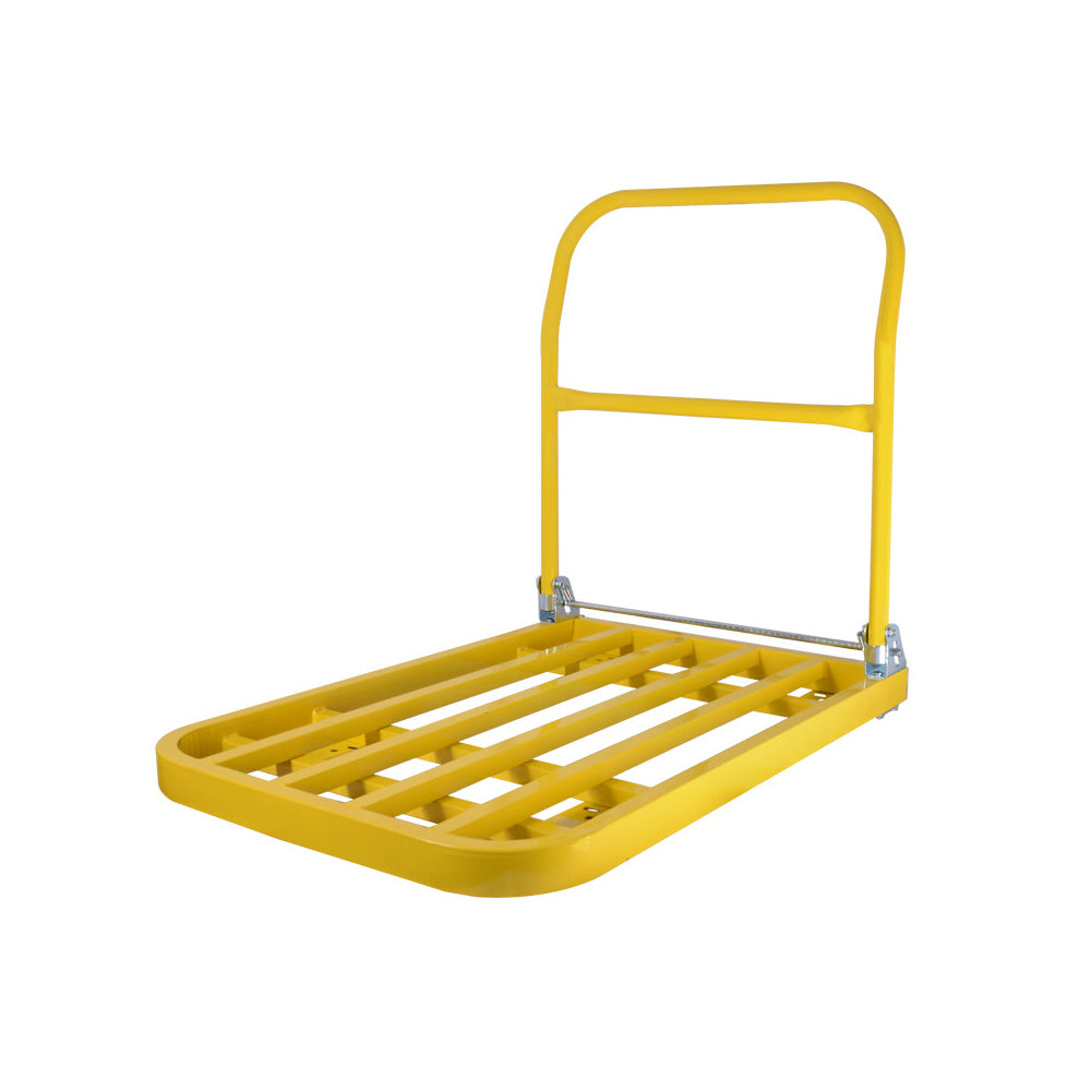 440 lbs. Capacity Steel Push Hand Truck Heavy Duty yellow-metal