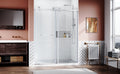 Frameless Sliding Shower Glass Door 56 60 In.W X 76 In. H,3 8