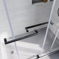 Frameless Sliding Bathtub Door 56 60 In.W X 62 In.H,Bypass Tub Glass Sliding Shower Doors,3 8