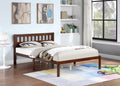 Full Bed Frame, Wood Platform Bed With Headboard, Bed Frame With Wood Slat Support For Kids, Easy Assembly,No Box Spring Needed, Dark Walnut Box Spring Not Required Full Walnut Wood Solid Wood