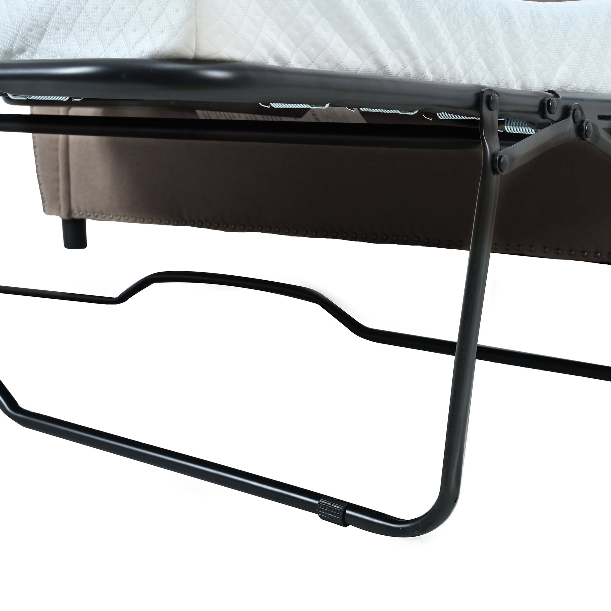 80.7'' 2 In 1 Sofa Bed Sleeper With Large Mattress 63''*70.9*3.3 Inch , For Living Room Spaces Bedroom Beige Polyester