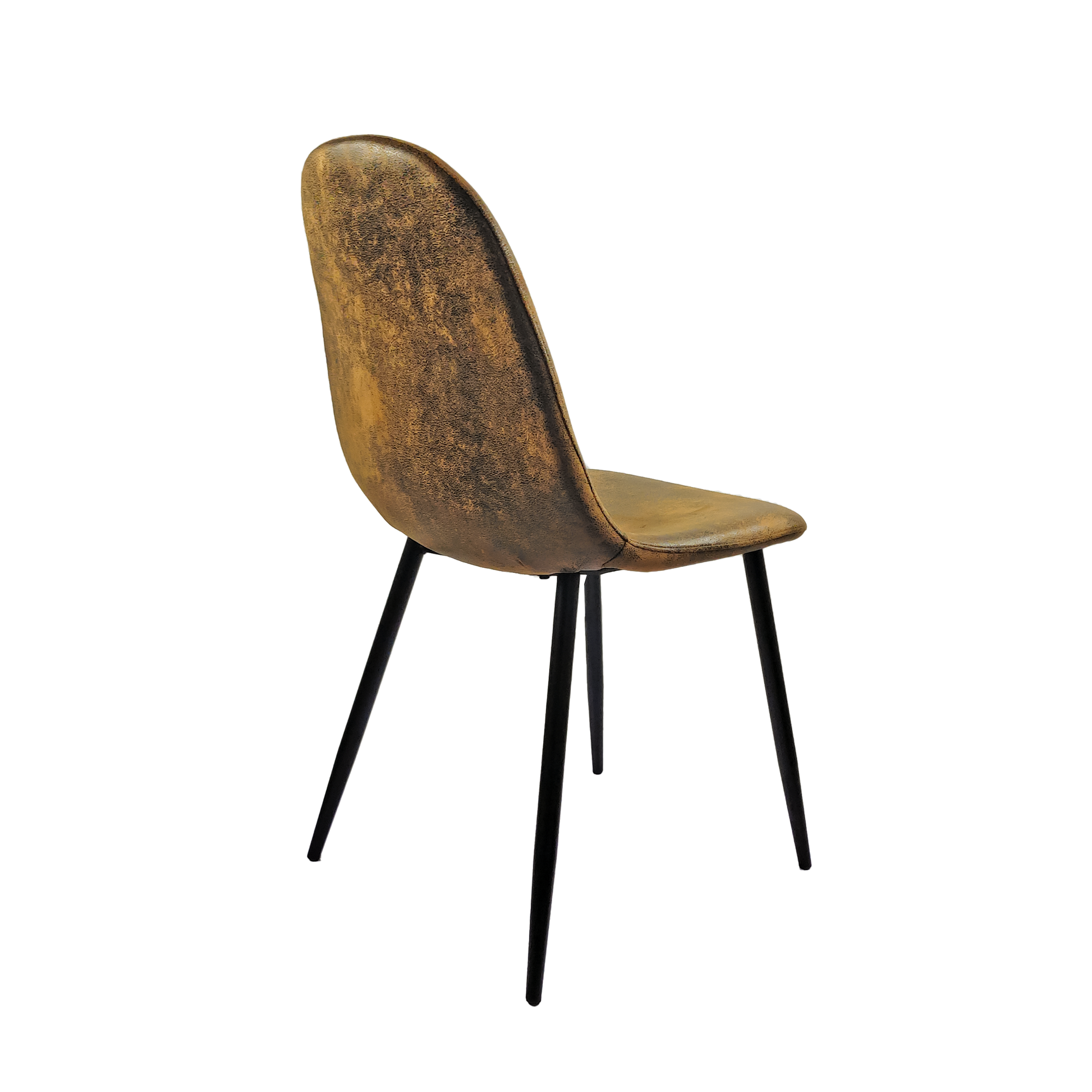 Mdf Wood Colour Dining Table And Modern Dining Chairs Set Of 4, Mid Century Wooden Kitchen Table Set, Metal Base & Legs, Dining Room Table And Suede Chairs Natural Wood Dining Room Mid Century Modern Mdf Mdf