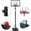 Basketball Hoop Outdoor, 5.2 Ft To 6.8Ft Adjustable Basketball Goal With 32