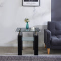 Clear Glass Top Side Table, 24