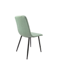 Dining Chairs Set Of 4,Modern Kitchen Dining Room Chairs,Upholstered Dining Accent Chairs In Linen Cushion Seat And Sturdy Black Metal Legs Light Green Light Green Kitchen Dining Chairs Foam Linen