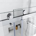 Frameless Sliding Shower Glass Door 56 60 In.W X 76 In. H,3 8