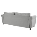 80.7'' 2 In 1 Sofa Bed Sleeper With Large Memory Mattress 63''*70.9*3.3 Inch , For Living Room Spaces Bedroom Gray Polyester
