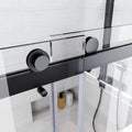 Frameless Sliding Bathtub Door 56 60 In.W X 62 In.H,Bypass Tub Glass Sliding Shower Doors,3 8