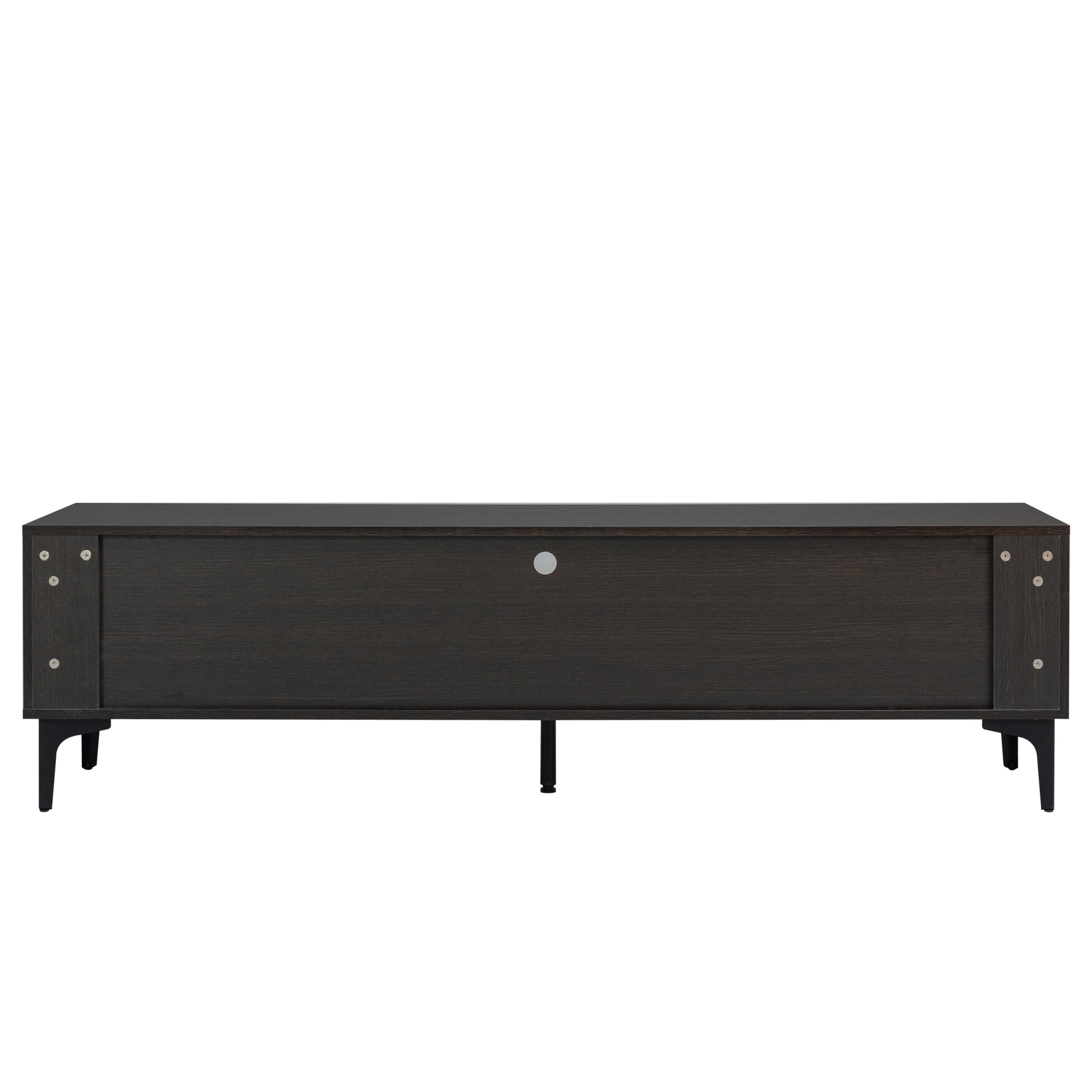 Tv Stand,Tv Cabinet,Entertainment Center,Tv Console,Media Console,With Led Remote Control Lights,Uv Bloom Drawer Panel,Ferrous Legs,Can Be Placed In The Living Room, Bedroom, Color: Dark Brown Black Black Brown Brown Primary Living Space 60 69 Inches 60