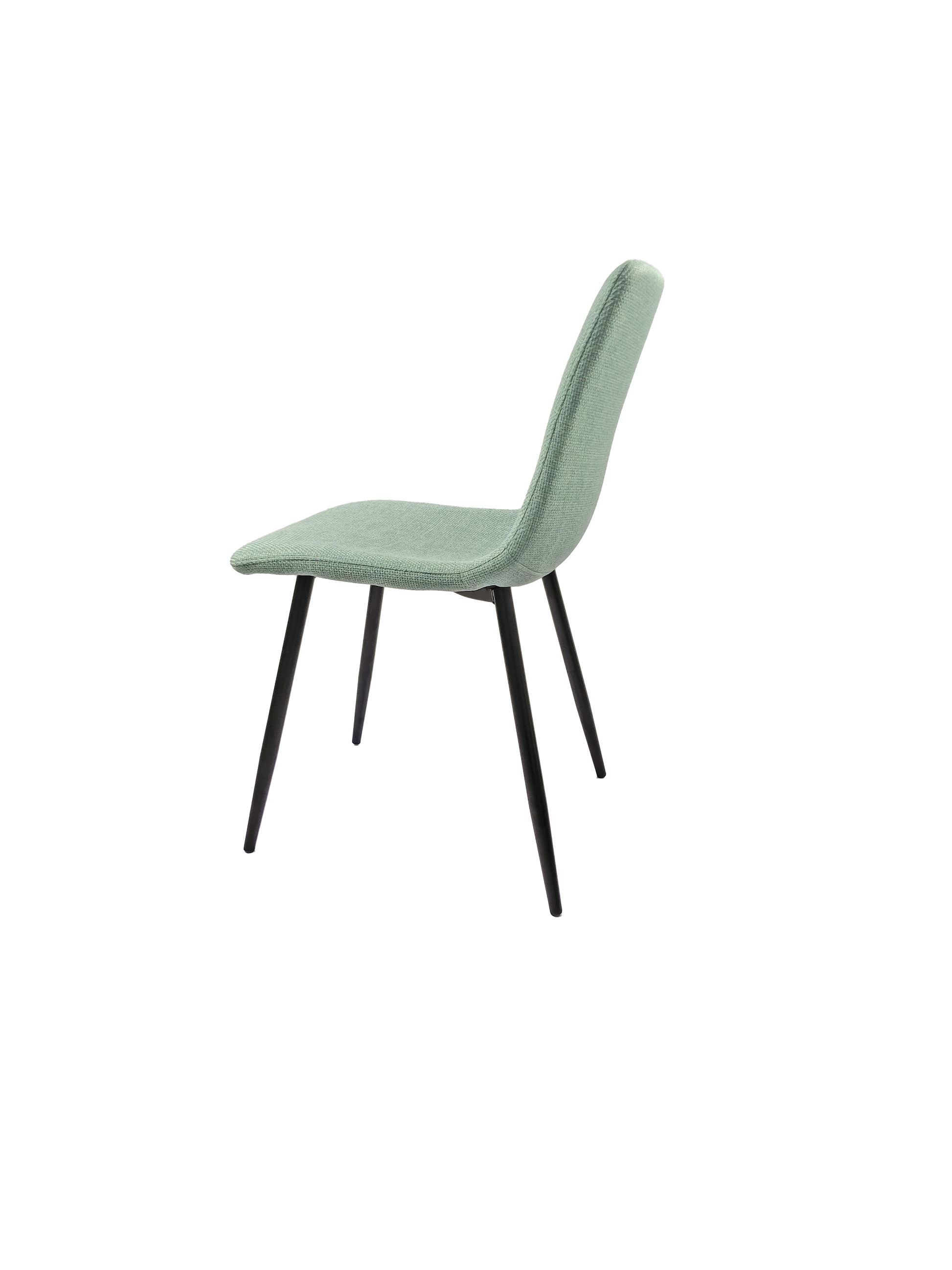 Dining Chairs Set Of 4,Modern Kitchen Dining Room Chairs,Upholstered Dining Accent Chairs In Linen Cushion Seat And Sturdy Black Metal Legs Light Green Light Green Kitchen Dining Chairs Foam Linen