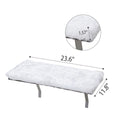 Cat Window Perch, Wall Mounted Cat Seat With Soft Cushion And Supporting Feet, White White Mdf