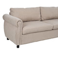 80.7'' 2 In 1 Sofa Bed Sleeper With Large Mattress 63''*70.9*3.3 Inch , For Living Room Spaces Bedroom Beige Polyester