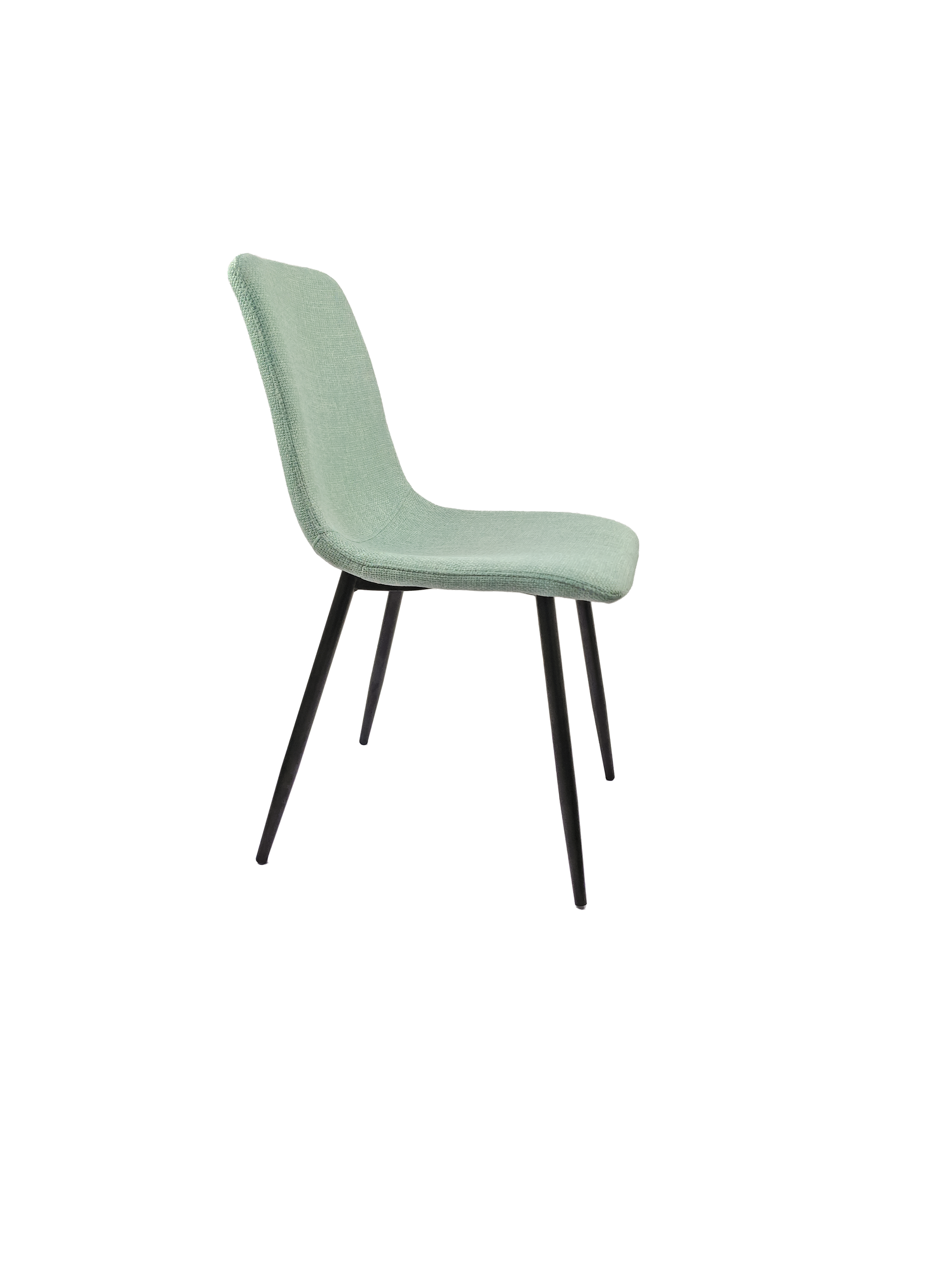 Dining Chairs Set Of 4,Modern Kitchen Dining Room Chairs,Upholstered Dining Accent Chairs In Linen Cushion Seat And Sturdy Black Metal Legs Light Green Light Green Kitchen Dining Chairs Foam Linen